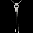 Piaget - 18-Karat White Gold and Diamonds Miss Protocole Pendant Necklace